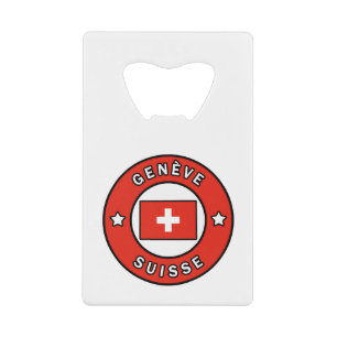 Genève Suisse Geldbeutel Flaschenöffner