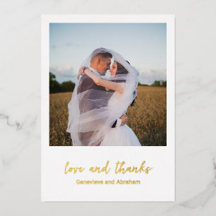 Genevieve Foto Moderne Hochzeit Folieneinladung