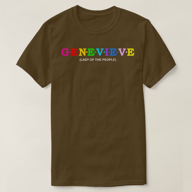 Genevieve Lady der Menschen T-Shirt (Design vorne)