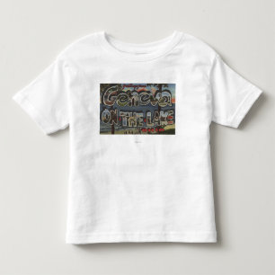 Genf-auf-d-See, Ohio - große Buchstabe-Szenen Kleinkind T-shirt