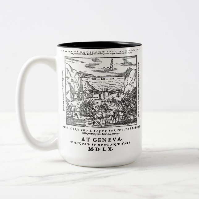 Genf-Bibel-Rotes Meer 1560 Zweifarbige Tasse (Links)