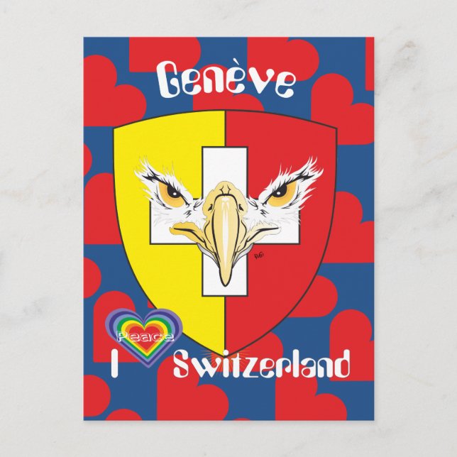 Genf - Genève Schweiz Postkarte (Vorderseite)