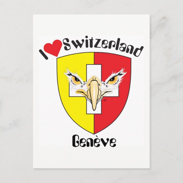 Genf - Genève Schweiz Postkarte (Vorderseite)