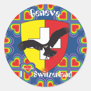 Genf / Genève Schweiz Suisse Svizzera Aufkleber