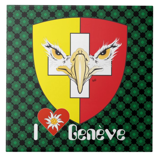 Genf / Genève Schweiz Suisse Svizzera Fliese (Vorderseite)