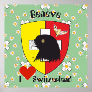 Genf / Genève Schweiz Suisse Svizzera Poster