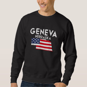 Genf Nebraska USA Staat Amerika Reisen Nebraskaner Sweatshirt