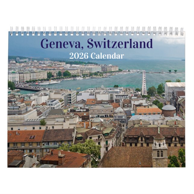 Genf, Schweiz 2026 Kalender (Titelbild)