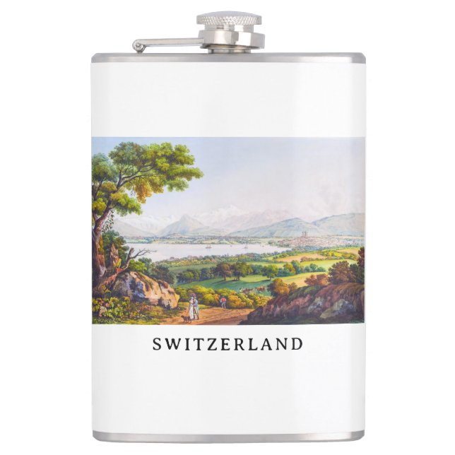 Genf, Schweiz Flachmann (Vorderseite)