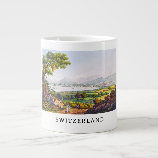 Genf, Schweiz Jumbo-Tasse (Vorderseite)