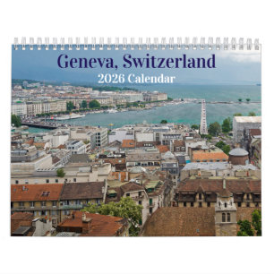 Genf, Schweiz - Kalender 2025