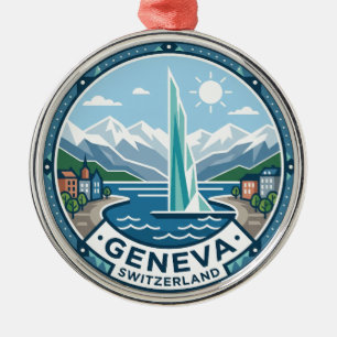 Genf Schweiz Ornament Aus Metall