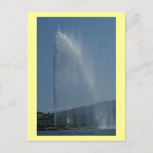 Genf, Schweiz Postkarte (Vorderseite)
