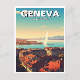 Genf Schweiz Reisen Postkarte