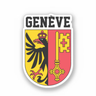 Genf, Schweiz - Wappen Aufkleber