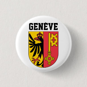 Genf, Schweiz - Wappen Button