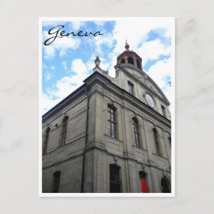 Genfer Architektur Postkarte