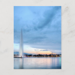 Genfer Brunnen, Schweiz Postkarte