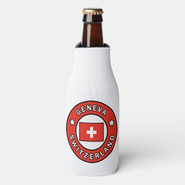 Genfer Schweiz Flaschenkühler (Flaschenvorderseite)