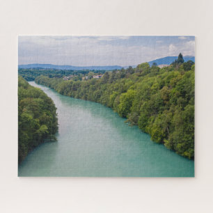 Genfer Schweiz Fluss Rhone Jigsaw Puzzle