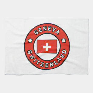 Genfer Schweiz Geschirrtuch
