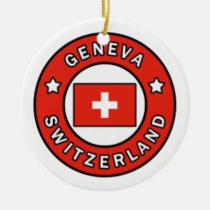 Genfer Schweiz Keramik Ornament