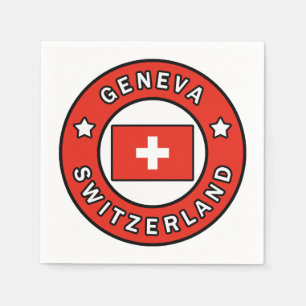 Genfer Schweiz Serviette