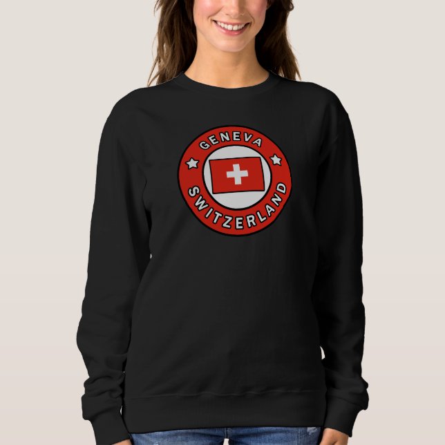 Genfer Schweiz Sweatshirt (Vorderseite)