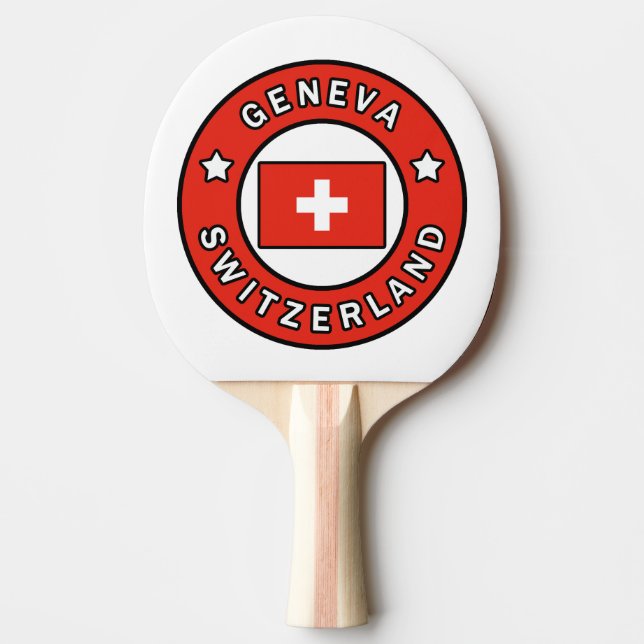 Genfer Schweiz Tischtennis Schläger (Vorderseite)