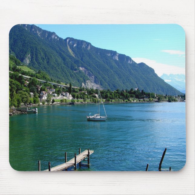 Genfer See im Sommer Mousepad (Vorne)