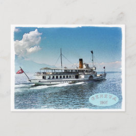 Genfer See Postkarte
