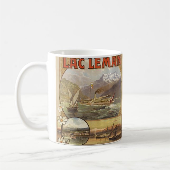 Genfer See Reise Kaffeetasse (Links)