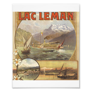 Genfer See Travel Fotodruck