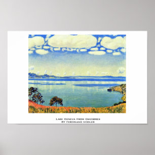 Genfer See Von Chexbres by Ferdinand Hodler Poster