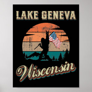 Genfer See Wisconsin Poster