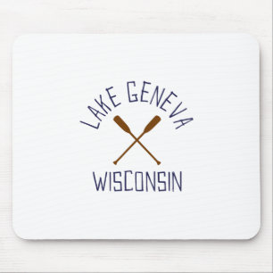Genfersee Wisconsin Outdoor Vintage 1 Mousepad