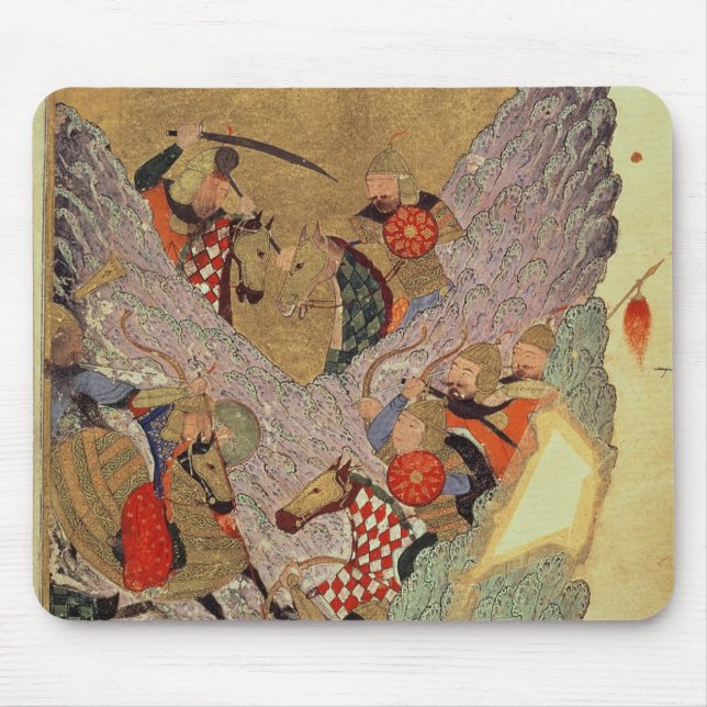 Genghis Khan (c.1162-1227) die Chinesen herein Mousepad (Vorne)