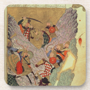 Genghis Khan (c.1162-1227) die Chinesen herein Untersetzer