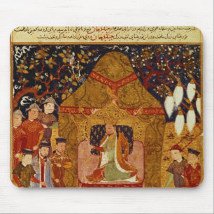 Genghis Khan in seinem Zelt durch Rashid AlLärm Mousepad