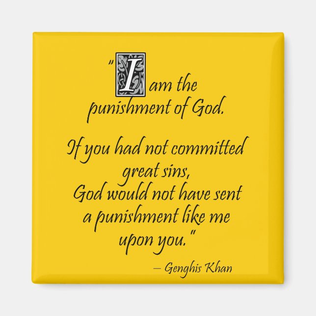 Genghis Khan... Magnet (Vorne)