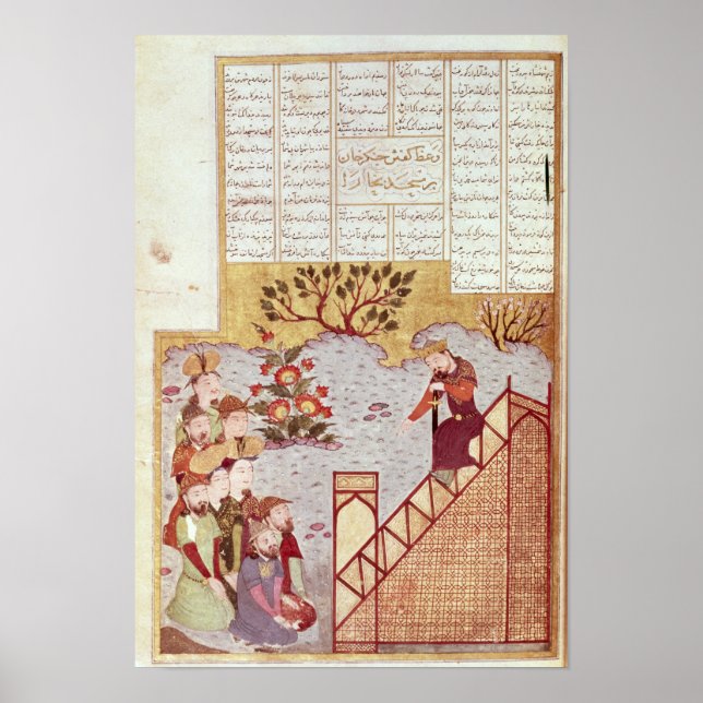 Genghis Khan spricht über eine Gemeinde Poster (Vorne)