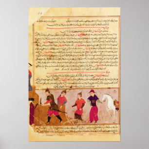 Genghis Khan und seine Söhne durch Rashid AlLärm Poster