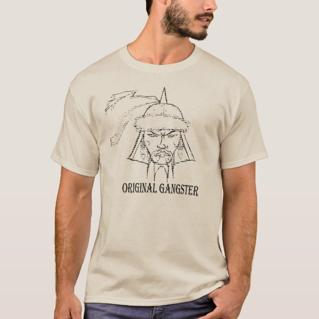 Genghis Khan-Ursprünglicher Gangster T-Shirt (Vorderseite)