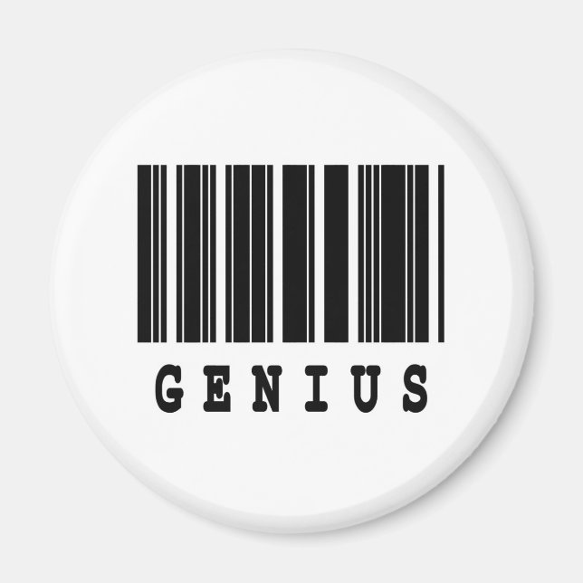geniales Barcode-Design Magnet (Vorne)