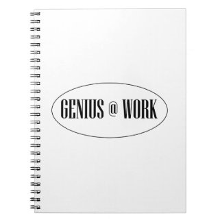 Genie am Arbeits-Logo Notizblock