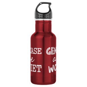 Genie am Arbeitsplatz Edelstahlflasche
