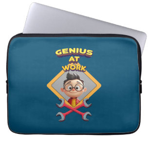 Genie arbeiten lustige Computeranimation für die R Laptopschutzhülle