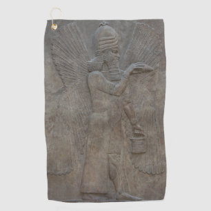 Genie Benisseur der assyrischen mesopotamischen Go Golfhandtuch