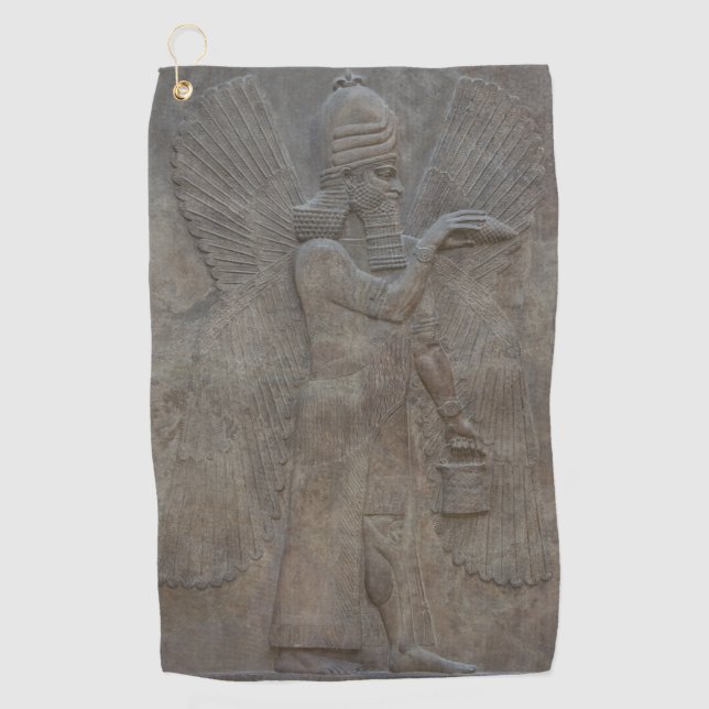 Genie Benisseur von Assyria und mesopotamianischer Golfhandtuch (Vorderseite)