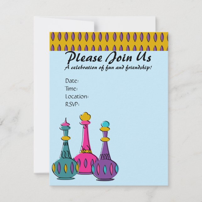 Genie Bottles 2010 Einladung (Vorderseite)